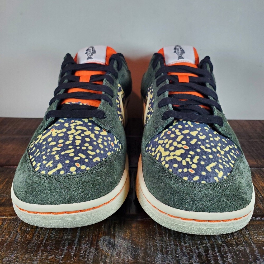 Nike Dunk Low Gone Fishing Rainbow Trout Shoes Mens 8.5, 10 FN7523-300 - Picture 2 of 13